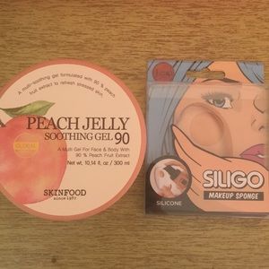 Peach soothing jelly and Silicone sponge